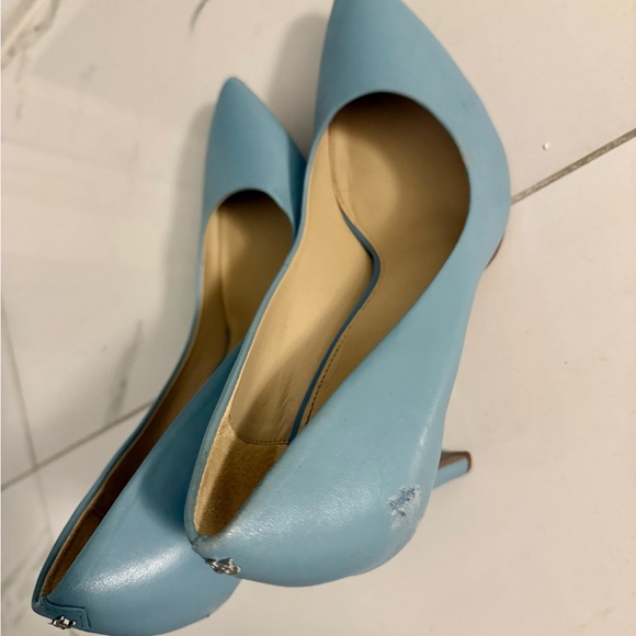 Sam Edelman Hazel Aspen Sky Leather Pointed Toe Pump Women's size 9.5 - Picture 4 of 9